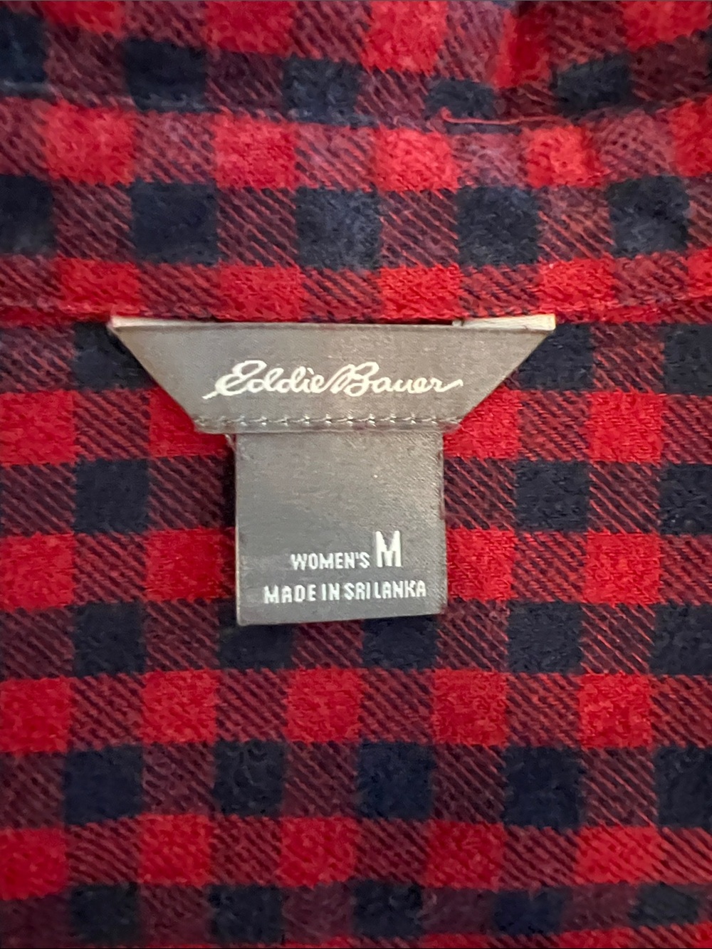 Eddie Bauer Women’s Fremont Flannel Wine Colored Shirt Dress in Sz. Medium - Picture 8 of 11